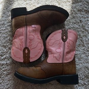 Justin Womens Gypsy Pink Work Boots
